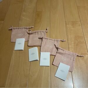 4 new fossil small jewelry pouches